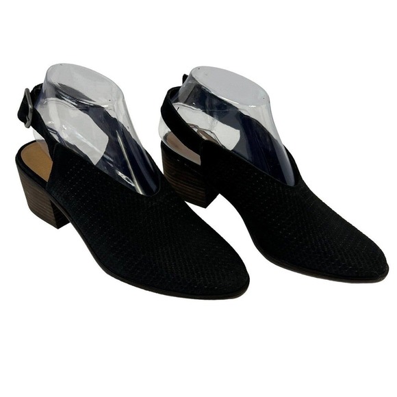 LUCKY BRAND Black Lideton Shootie Slingback Heels Size 6.5 NWOT Pointed - Picture 2 of 10